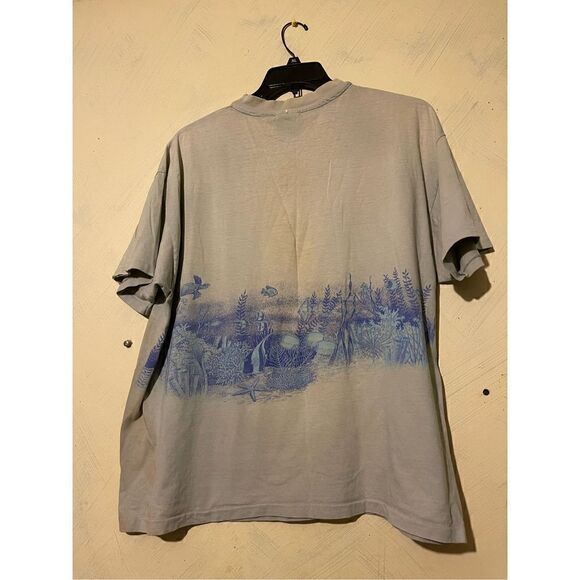 Vintage Bottle-Nosed DOLPHIN Distressed Tshirt EDISTO BEACH SC Limited Edition O - Picture 9 of 12
